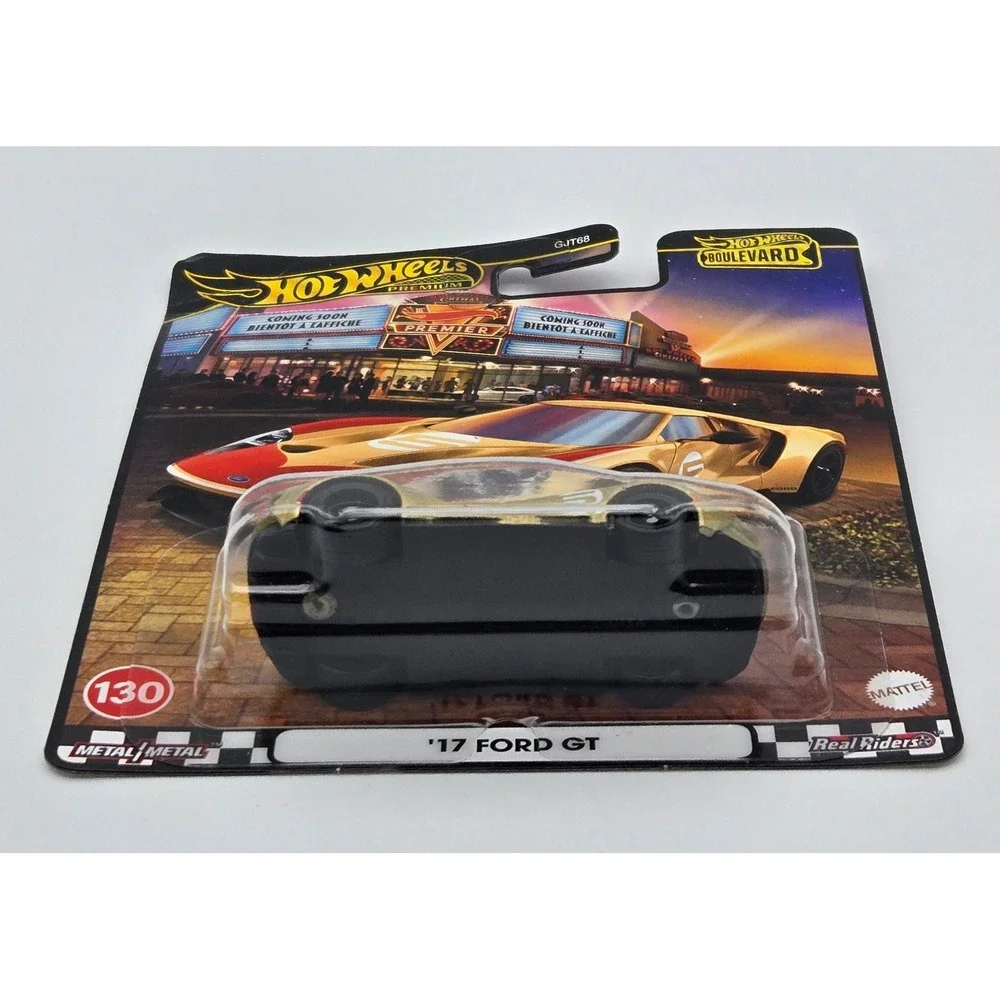 Hot Wheels Boulevard '17 Ford GT Unisex 1:64 Gold Premium‎ Real Riders 130 New